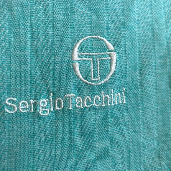 Polo shirt Italian polo shirt slim style polo turquoise color cotton polo - Picture 4 of 6